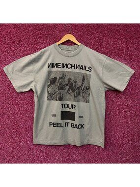 Nine Inch Nails " Peel it Back" 2025 Tour Industrial Rock T-Shirt XL